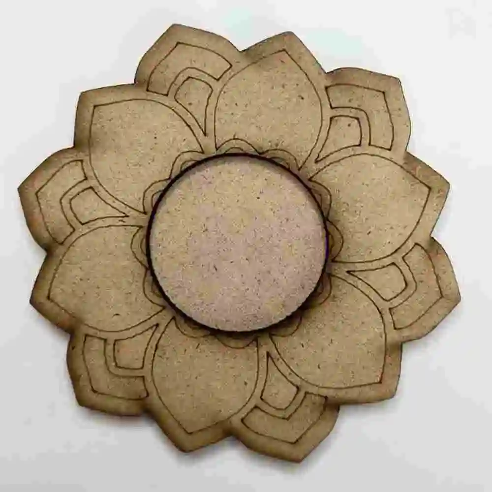 Floral Patterned Tea Light Holder MDF Online